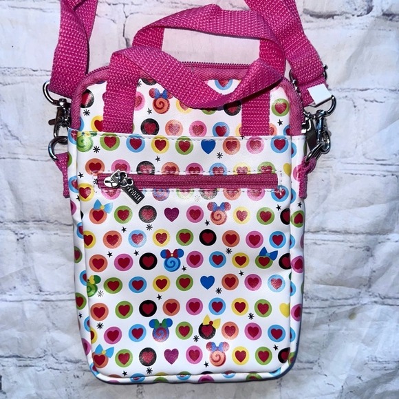 RARE New Disney Tech Minnie Mouse Pink Candy Purse Tablet Phone Crossbody - Picture 4 of 8